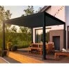 Pergola Bioclimatique Autoportante En Alu Anthracite 3x4m Ombrea -Abri De Jardin pergola bioclimatique autoportante en alu anthracite 3x4m ombrea