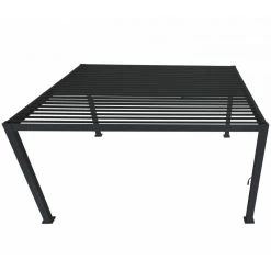 Pergola Bioclimatique Autoportante En Alu Anthracite 3x4m Ombrea -Abri De Jardin pergola bioclimatique autoportante en alu anthracite 3x4m ombrea 5