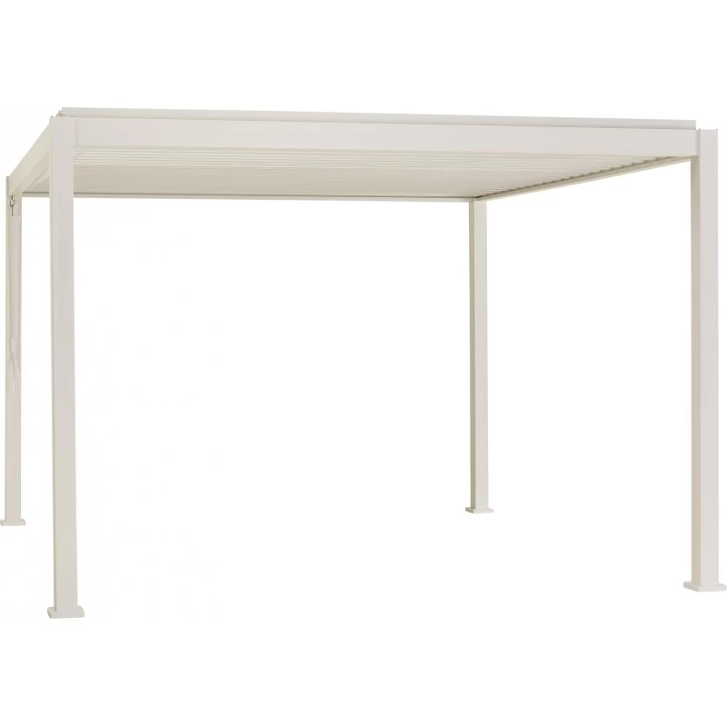 Pergola Bioclimatique Autoportante En Alu Blanc 3.6x3.6m Ombrea 7 Pergola Bioclimatique Autoportante En Alu Blanc 3.6x3.6m Ombrea – Image 5