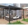 Pergola Bioclimatique Autoportante En Aluminium Anthracite 4x3m - X-METAL 2 Pergola Bioclimatique Autoportante En Aluminium Anthracite 4x3m - X-METAL -Abri De Jardin pergola bioclimatique autoportante en aluminium anthracite 4x3m x metal