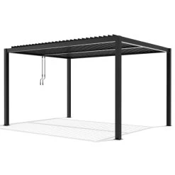 Pergola Bioclimatique Autoportante En Aluminium Anthracite 4x3m - X-METAL 13 Pergola Bioclimatique Autoportante En Aluminium Anthracite 4x3m - X-METAL -Abri De Jardin pergola bioclimatique autoportante en aluminium anthracite 4x3m x metal 5
