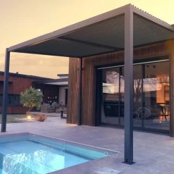 Pergola Bioclimatique En Aluminium Avec Lames Orientables Grises Anthracite TRAMONTO - DCB Garden 10 Pergola Bioclimatique En Aluminium Avec Lames Orientables Grises Anthracite TRAMONTO - DCB Garden -Abri De Jardin pergola bioclimatique en aluminium avec lames orientables grises anthracite tramonto dcb garden 2