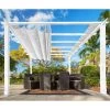 Pergola En Aluminium Blanc 350x505cm Florence – PARAGON OUTDOOR -Abri De Jardin pergola en aluminium blanc 350x505cm florence paragon outdoor