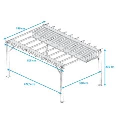 Pergola En Aluminium Blanc 350x505cm Florence – PARAGON OUTDOOR 9 Pergola En Aluminium Blanc 350x505cm Florence – PARAGON OUTDOOR -Abri De Jardin pergola en aluminium blanc 350x505cm florence paragon outdoor 2