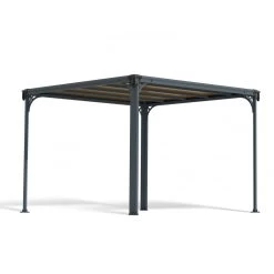 Pergola En Aluminium Et Polycarbonate 309x309cm Milano™ 3000 - Palram - Canopia -Abri De Jardin pergola en aluminium et polycarbonate 309x309cm milano 3000 palram 3