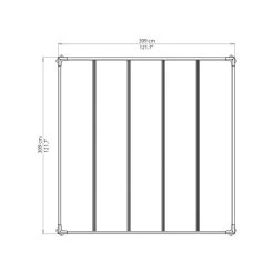 Pergola En Aluminium Et Polycarbonate 309x309cm Milano™ 3000 - Palram - Canopia -Abri De Jardin pergola en aluminium et polycarbonate 309x309cm milano 3000 palram 5