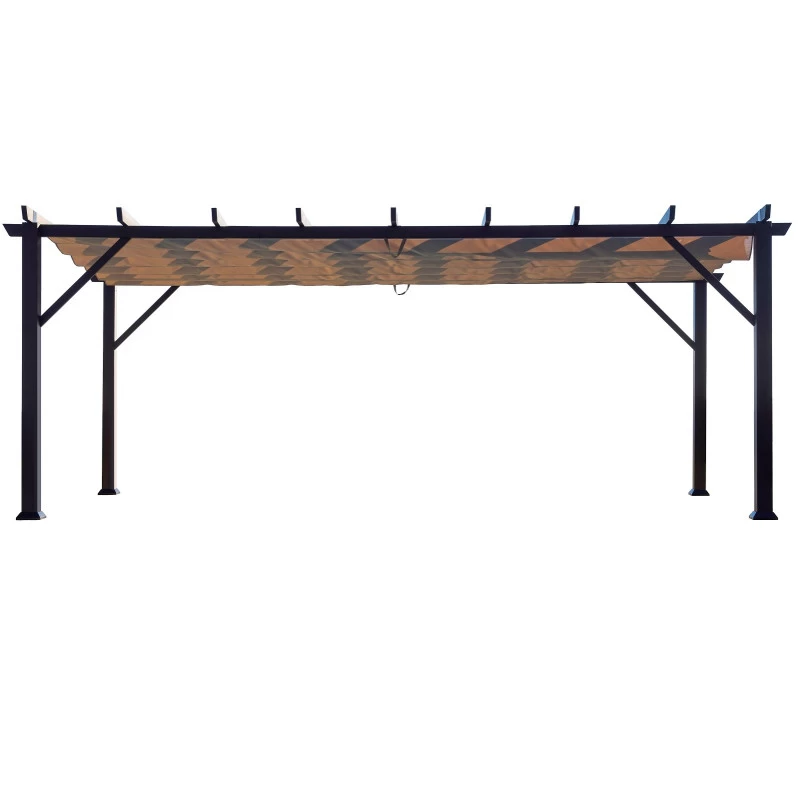 Pergola En Aluminium Marron Foncé 576x311,5cm Modena – PARAGON OUTDOOR 4 Pergola En Aluminium Marron Foncé 576x311,5cm Modena – PARAGON OUTDOOR – Image 2