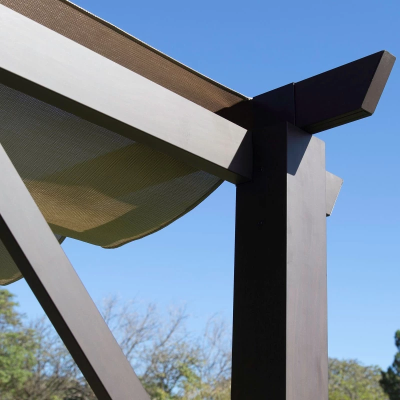 Pergola En Aluminium Marron Foncé 576x311,5cm Modena – PARAGON OUTDOOR 6 Pergola En Aluminium Marron Foncé 576x311,5cm Modena – PARAGON OUTDOOR – Image 4