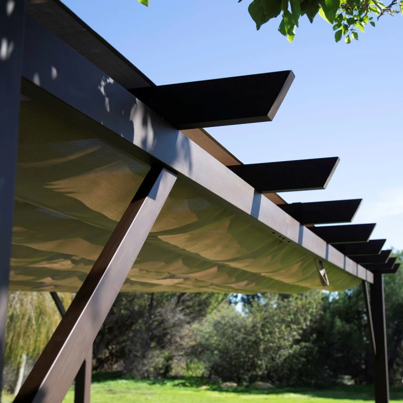 Pergola En Aluminium Marron Foncé 576x311,5cm Modena – PARAGON OUTDOOR 7 Pergola En Aluminium Marron Foncé 576x311,5cm Modena – PARAGON OUTDOOR – Image 5