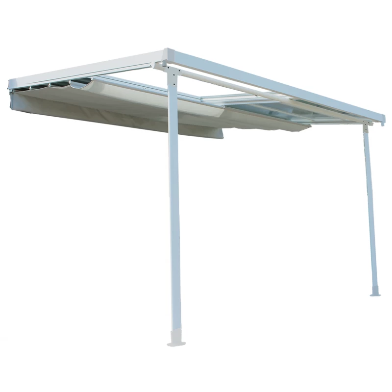 Pergola En Aluminium Thermolaqué Et Polycarbonate Blanc 360x300cm - ODESSA - Couleurs Du Monde 6 Pergola En Aluminium Thermolaqué Et Polycarbonate Blanc 360x300cm - ODESSA - Couleurs Du Monde – Image 4