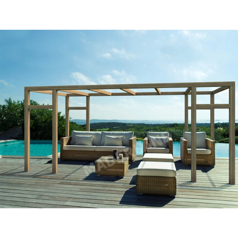 Pergola En Bois Lamellé-collé 500x300cm Granada – Maderland 3 Pergola En Bois Lamellé-collé 500x300cm Granada – Maderland