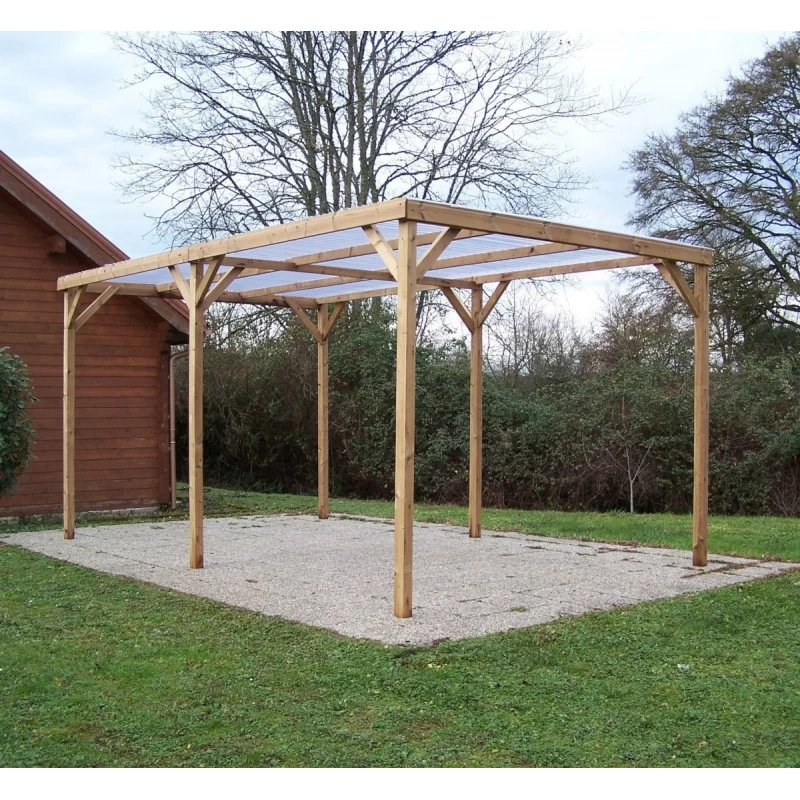 Pergola THONON 15,06m² En Bois Massif Avec Couverture PVC – HABRITA 7 Pergola THONON 15,06m² En Bois Massif Avec Couverture PVC – HABRITA – Image 5