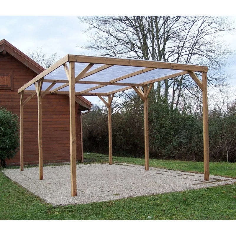 Pergola THONON 15,06m² En Bois Massif Avec Couverture PVC – HABRITA 8 Pergola THONON 15,06m² En Bois Massif Avec Couverture PVC – HABRITA – Image 6