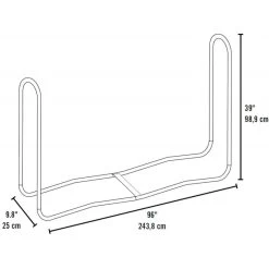 Porte-bûches 240cm En Acier Capacité De Charge De 550kg - Shelter Logic 7 Porte-bûches 240cm En Acier Capacité De Charge De 550kg - Shelter Logic -Abri De Jardin porte buches 240cm capacite de charge de 550kg shelter logic 2