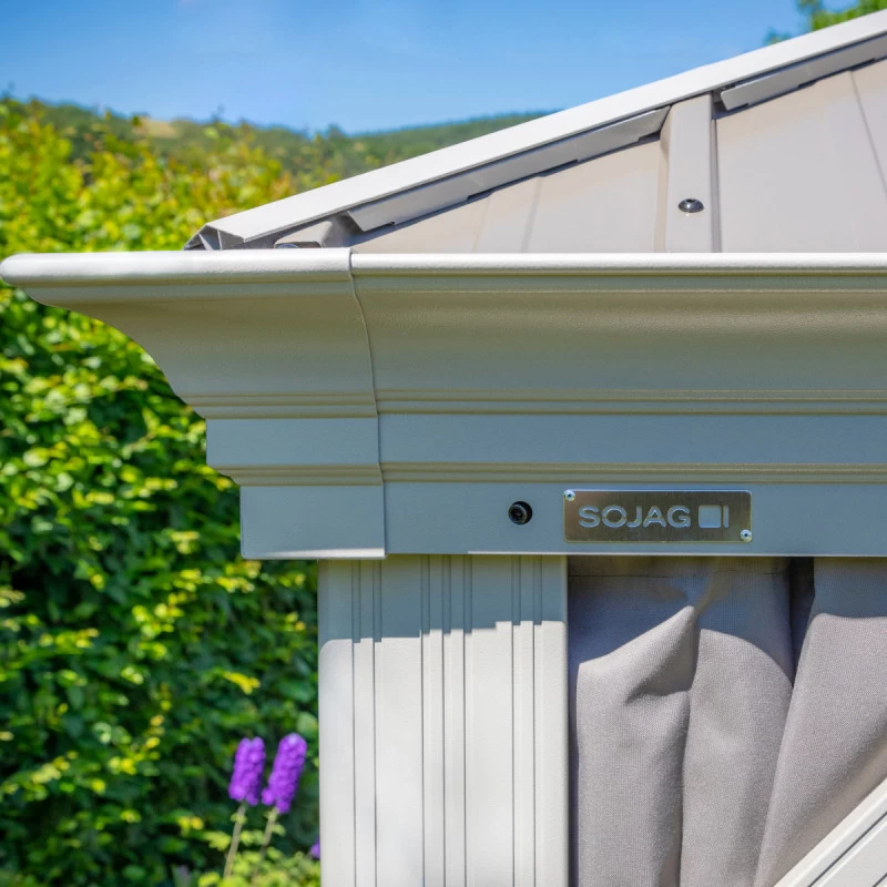 Rideaux Occultants En Polyester Champagne Pour Pergola Messina 10x12 - SOJAG 6 Rideaux Occultants En Polyester Champagne Pour Pergola Messina 10x12 - SOJAG – Image 4