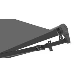 Store Banne Manuel 350x250cm DECO Toile Polyester Grise - X-METAL 10 Store Banne Manuel 350x250cm DECO Toile Polyester Grise - X-METAL -Abri De Jardin store banne manuel 350x250cm deco toile polyester grise x metal 2