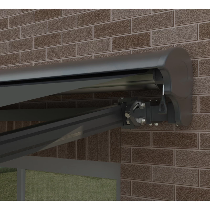 Store Banne Motorisé 295x200cm DECO Toile Polyester Grise - X-METAL 8 Store Banne Motorisé 295x200cm DECO Toile Polyester Grise - X-METAL – Image 6