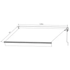 Store Banne Motorisé 395x300cm DECO Toile Polyester Beige - X-METAL 10 Store Banne Motorisé 395x300cm DECO Toile Polyester Beige - X-METAL -Abri De Jardin store banne motorise 395x300cm deco toile polyester beige x metal 2