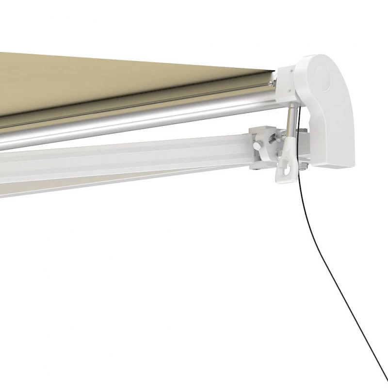 Store Banne Motorisé 395x300cm EASY Toile Polyester Beige - X-METAL 6 Store Banne Motorisé 395x300cm EASY Toile Polyester Beige - X-METAL – Image 4
