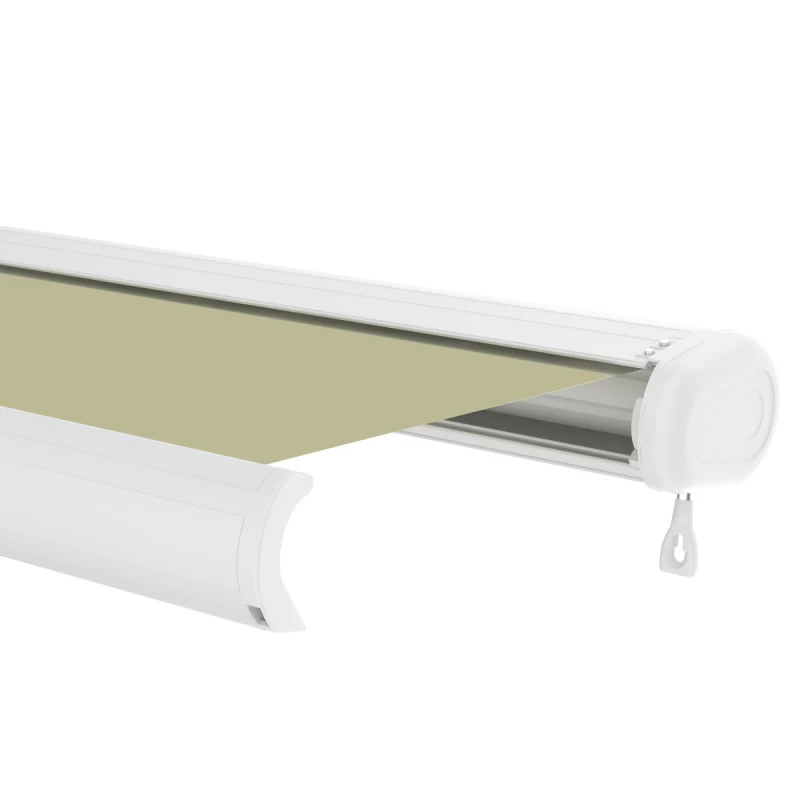 Store Banne Motorisé 400x300cm LUXO Toile Polyester Beige - X-METAL 8 Store Banne Motorisé 400x300cm LUXO Toile Polyester Beige - X-METAL – Image 6