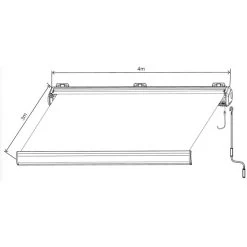 Store Banne Motorisé 400x300cm LUXO Toile Polyester Grise - X-METAL 10 Store Banne Motorisé 400x300cm LUXO Toile Polyester Grise - X-METAL -Abri De Jardin store banne motorise 400x300cm luxo toile polyester grise x metal 2