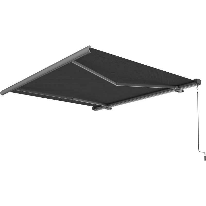 Store Banne Motorisé 500x300cm LUXO Toile Polyester Grise - X-METAL 7 Store Banne Motorisé 500x300cm LUXO Toile Polyester Grise - X-METAL – Image 5