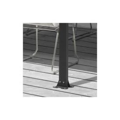 Toit De Terrasse 12,83m² Aluminium Anthracite Et Polycarbonate Habrita 12 Toit De Terrasse 12,83m² Aluminium Anthracite Et Polycarbonate Habrita -Abri De Jardin toit de terrasse 1283m aluminium anthracite et polycarbonate habrita 4