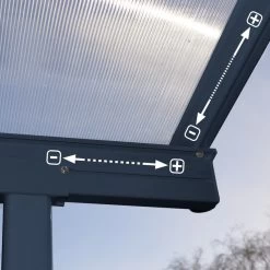 Toit De Terrasse 295x924cm En Aluminium Gris Et Polycarbonate 6mm SIERRA - Canopia By Palram 12 Toit De Terrasse 295x924cm En Aluminium Gris Et Polycarbonate 6mm SIERRA - Canopia By Palram -Abri De Jardin toit de terrasse 295x924cm en aluminium gris et polycarbonate 6mm sierra canopia by palram 4