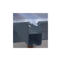 Toit De Terrasse 300x600cm En Alu Gris Anthracite Et Polycarbonate 8mm PATIO -Abri De Jardin toit de terrasse 300x600cm en alu gris anthracite et polycarbonate 8mm patio 3