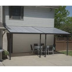 Toit De Terrasse 300x610cm En Aluminium Gris Et Polycarbonate 8mm FERIA - Canopia By Palram 11 Toit De Terrasse 300x610cm En Aluminium Gris Et Polycarbonate 8mm FERIA - Canopia By Palram -Abri De Jardin toit de terrasse 300x610cm en aluminium gris et polycarbonate 8mm feria palram 3