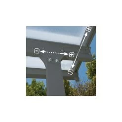 Toit De Terrasse 300x700cm En Alu Gris Anthracite Et Polycarbonate 8mm PATIO 7 Toit De Terrasse 300x700cm En Alu Gris Anthracite Et Polycarbonate 8mm PATIO -Abri De Jardin toit de terrasse 300x700cm en alu gris anthracite et polycarbonate 8mm patio 1