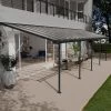 Toit De Terrasse 300x971cm En Aluminium Gris Et Polycarbonate 8mm FERIA - Canopia By Palram -Abri De Jardin toit de terrasse 300x971cm en aluminium gris et polycarbonate 8mm feria palram