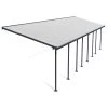 Toit De Terrasse 300x1156cm En Aluminium Gris Et Polycarbonate 8mm FERIA - Canopia By Palram