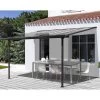 Toit De Terrasse 9,21m² Aluminium Anthracite Et Polycarbonate Habrita -Abri De Jardin toit de terrasse 921m aluminium anthracite et polycarbonate habrita