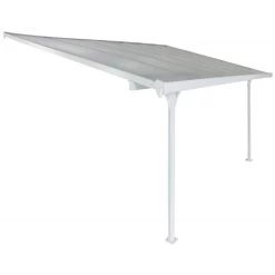Toit De Terrasse Ajustable En Aluminium Laqué Blanc 3,05x4,36m X-METAL -Abri De Jardin toit de terrasse ajustable en aluminium laque blanc 305x436m x metal 2