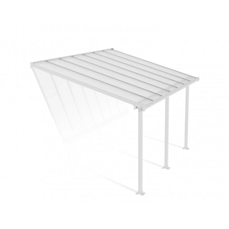 Toit De Terrasse En Aluminium Blanc 3x4,25m + PC 16mm Olympia - Palram - Canopia 5 Toit De Terrasse En Aluminium Blanc 3x4,25m + PC 16mm Olympia - Palram - Canopia – Image 3