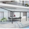 Toit De Terrasse En Aluminium Gris 3x5,46m + PC 16mm Olympia - Palram - Canopia -Abri De Jardin toit de terrasse en aluminium gris 3x546m pc 16mm olympia palram
