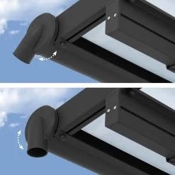 Toit De Terrasse En Aluminium Gris 3x5,46m + PC 16mm Olympia - Palram - Canopia -Abri De Jardin toit de terrasse en aluminium gris 3x546m pc 16mm olympia palram 4