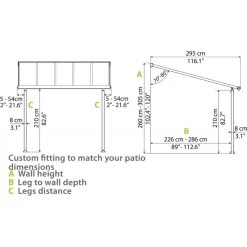 Toit De Terrasse En Aluminium Gris 3x9,71m + PC 16mm Olympia - Palram - Canopia 13 Toit De Terrasse En Aluminium Gris 3x9,71m + PC 16mm Olympia - Palram - Canopia -Abri De Jardin toit de terrasse en aluminium gris 3x971m pc 16mm olympia palram 5