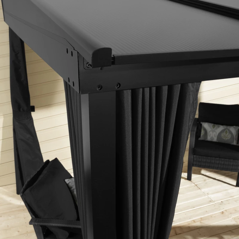 Tonnelle Adossée St. Barth 424x296cm En Aluminium Et Polycarbonate 8mm - SOJAG 4 Tonnelle Adossée St. Barth 424x296cm En Aluminium Et Polycarbonate 8mm - SOJAG – Image 2