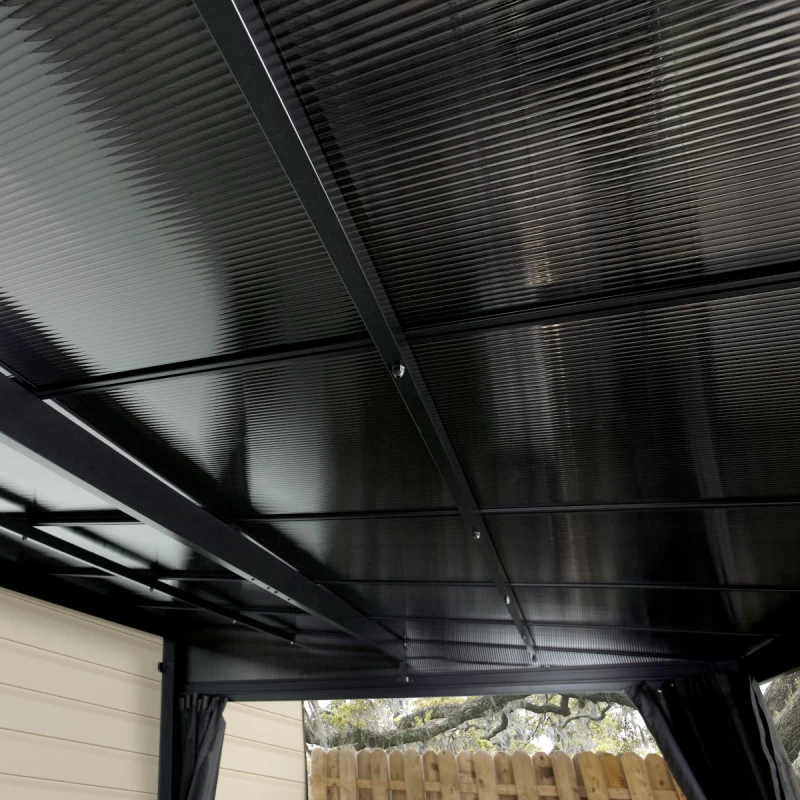 Tonnelle Adossée St. Barth 424x296cm En Aluminium Et Polycarbonate 8mm - SOJAG 5 Tonnelle Adossée St. Barth 424x296cm En Aluminium Et Polycarbonate 8mm - SOJAG – Image 3