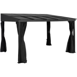 Tonnelle Adossée St. Barth 424x296cm En Aluminium Et Polycarbonate 8mm - SOJAG 11 Tonnelle Adossée St. Barth 424x296cm En Aluminium Et Polycarbonate 8mm - SOJAG -Abri De Jardin tonnelle adossee st barth 424x296cm en aluminium et polycarbonate 8mm sojag 3