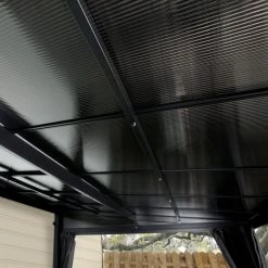 Tonnelle Adossée St. Barth 484x363cm En Aluminium Et Polycarbonate 8mm - SOJAG -Abri De Jardin tonnelle adossee st barth 484x363cm en aluminium et polycarbonate 8mm sojag 3