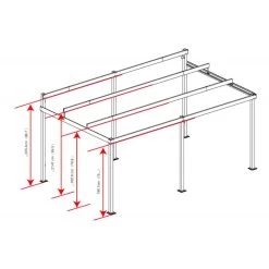 Tonnelle Adossée St. Barth 484x363cm En Aluminium Et Polycarbonate 8mm - SOJAG -Abri De Jardin tonnelle adossee st barth 484x363cm en aluminium et polycarbonate 8mm sojag 5