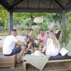 Tonnelle Dallas 4300 En Aluminium Et Polycarbonate Isolant Avec éclairage – Palram - Canopia -Abri De Jardin tonnelle dallas 4300 en aluminium et polycarbonate isolant avec eclairage palram 4