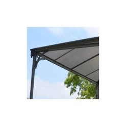 Tonnelle De Jardin 3x3m En Alu Gris Anthracite Et Polycarbonate -Abri De Jardin tonnelle de jardin 3x3m en alu gris anthracite et polycarbonate 5