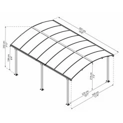 Tonnelle De Jardin En Alu Et Polycarbonate Tucson™ 5000 – Canopia -Abri De Jardin tonnelle de jardin en alu et polycarbonate tucson 5000 canopia 2