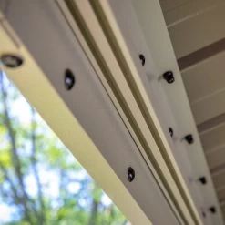 Tonnelle De Jardin Messina 298x363cm En Aluminium Thermolaqué Champagne– SOJAG -Abri De Jardin tonnelle de jardin messina 298x363cm en aluminium thermolaque champagne sojag 4