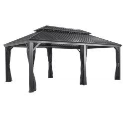 Tonnelle De Jardin Messina 363x598cm En Aluminium Thermolaqué Anthracite – SOJAG -Abri De Jardin tonnelle de jardin messina 363x598cm en aluminium thermolaque anthracite sojag 2