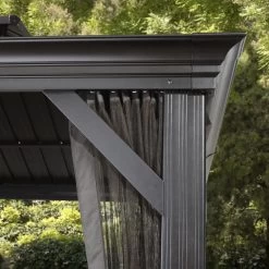 Tonnelle De Jardin Messina 363x598cm En Aluminium Thermolaqué Anthracite – SOJAG -Abri De Jardin tonnelle de jardin messina 363x598cm en aluminium thermolaque anthracite sojag 5